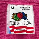 Mendenhall Glacier Fruit Of The Loom Graphic T-Shirt - Medium Pink Cotton