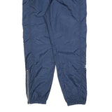 REEBOK Mens Joggers Blue S W26 L30 Polyester Blend Slim Tapered Fit Sportswear