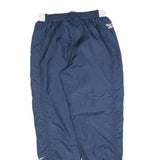 REEBOK Mens Joggers Blue S W26 L30 Polyester Blend Slim Tapered Fit Sportswear