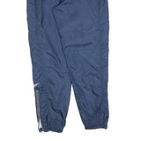 REEBOK Mens Joggers Blue S W26 L30 Polyester Blend Slim Tapered Fit Sportswear