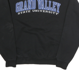 CHAMPION Mens Black Grand Valley State University Crew Neck M Cotton Sweatshirt