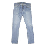 CARHARTT Mens Jeans Blue Regular Straight Denim Light W32 L31 Zip Cotton Blend