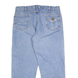 CARHARTT Mens Jeans Blue Relaxed Straight Denim Light W38 L30 Workwear