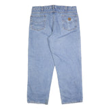 CARHARTT Mens Jeans Blue Relaxed Straight Denim Light W38 L30 Workwear