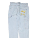 BLACK SALT Womens Relaxed Light Blue Denim Relaxed Fit W30 L31 Distressed Jeans