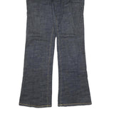 MICHAEL KORS Womens Dark Blue Regular Flared Denim Jeans W32 L33 Stylish Classic