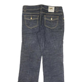 MICHAEL KORS Womens Dark Blue Regular Flared Denim Jeans W32 L33 Stylish Classic