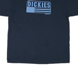 DICKIES Mens Black Workwear Graphic T-Shirt 2XL Short Sleeve Crew Neck Cotton