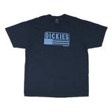 DICKIES Mens Black Workwear Graphic T-Shirt 2XL Short Sleeve Crew Neck Cotton