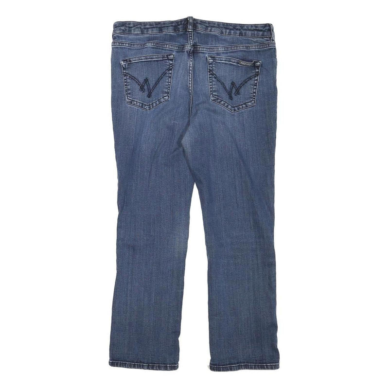 WHITE STUFF Womens Slim Fit Blue Denim Jeans W30 L24 Embroidered Pocket Detail