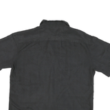 BATIK BAY Mens Black Polyester Blend Shirt L Short Sleeve Button Casual