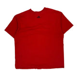 Vintage Adidas T-Shirt - XL Red Cotton