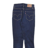LEVI'S 721 Womens Jeans Blue Slim Skinny Denim Medium W25 L25 Stretch Zip Fasten