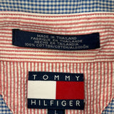 Tommy Hilfiger Checked Short Sleeve Shirt - Large Blue Cotton