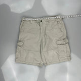 Timberland Cargo Shorts - 36W 11L White Cotton