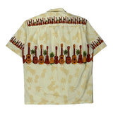 Royal Hawaiian Creations Graphic Hawaiian Shirt - Large Cream Cotton