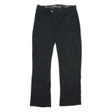 LEE Womens Cotton Blend Black Regular Fit Straight Leg Trousers W34 L30