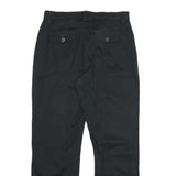 LEE Womens Cotton Blend Black Regular Fit Straight Leg Trousers W34 L30