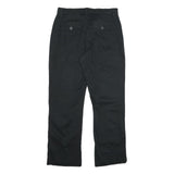 LEE Womens Cotton Blend Black Regular Fit Straight Leg Trousers W34 L30
