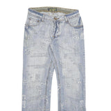 J&J Mens Jeans Light Blue Regular Fit Straight Denim W30 L31 Button Cotton Blend