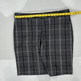Dickies Checked Shorts - 40W 11L Grey Cotton Blend
