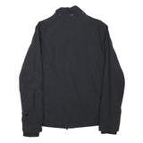 JACK WILLS Mens Black Jacket S Polyester Blend Plain Zip Lightweight Casual