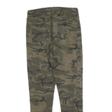 FSBN Mens Cotton Blend Camouflage Slim Tapered Trousers W28 L28 Drawstring