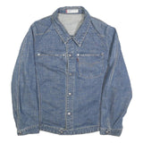 LEVI'S Mens Blue Denim Jacket L Cotton Button Closure Classic Casual