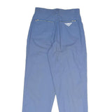 GARRY Mens Cotton Blend Blue Regular Fit Straight Leg Trousers W26 L29