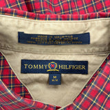 Tommy Hilfiger Checked Shirt - Medium Red Cotton