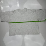 Cropped Unbranded Graphic T-Shirt - XL Gray Cotton
