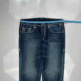 True Religion Contrast Stitch Jeans - 38W 30L Dark Wash Denim