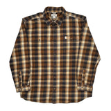 Carhartt Checked Flannel Shirt - 2XL Beige Cotton