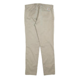 CARHARTT Mens Slim Beige Trousers W34 L32 Cotton Blend Zip Casual Durable