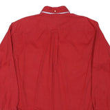 TOMMY HILFIGER Mens Red Regular Fit Shirt M Classic Button Down Collar
