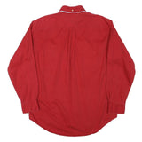 TOMMY HILFIGER Mens Red Regular Fit Shirt M Classic Button Down Collar