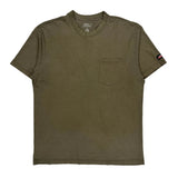 Dickies T-Shirt - Large Green Cotton