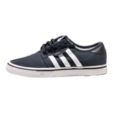 ADIDAS Seeley Low Top Trainers Black Canvas Boys UK 4