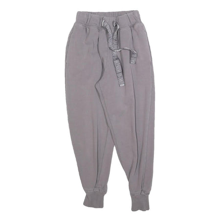 GYMSHARK Womens Joggers Grey XS W24 L25 Slim Tapered Fit Cotton Blend Casual