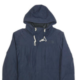 THE NORTH FACE Mens Navy Blue Cotton Blend Zip Jacket M Hooded Casual Outdoor