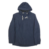 THE NORTH FACE Mens Navy Blue Cotton Blend Zip Jacket M Hooded Casual Outdoor