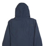 THE NORTH FACE Mens Navy Blue Cotton Blend Zip Jacket M Hooded Casual Outdoor