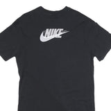 NIKE Womens Black Cotton Blend T-Shirt Dress Short Sleeve S Casual Logo