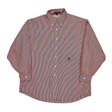 Tommy Hilfiger Striped Shirt - Large Red Cotton