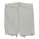 Levis Denim Shorts - 37W UK 20 White Cotton