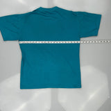 Fruit Of The Loom Single Stitch T-Shirt - Small Blue Cotton