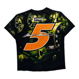 Godaddy Nascar Aop T-Shirt - Large Black Cotton