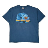 Black Hills Rally 2007 Harley Davidson Graphic T-Shirt - 2XL Blue Cotton