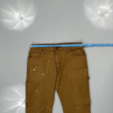 Carhartt Carpenter Trousers - 34W 32L Brown Cotton