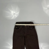 550 Levis Jeans - 24W UK 4 Brown Cotton
